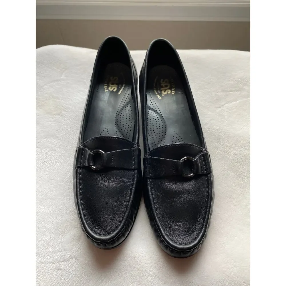 SAS  Jewel Tripad Comfort Slip on Loafer Black 9 1/2 S (slim) made in USA
